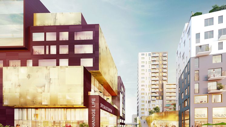 Haningeterrassen – en levande mötesplats och ny stadskärna med framtidens boende i Haninge