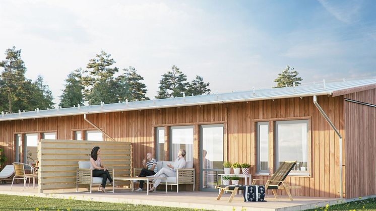 Kv Glaset - 3D-bild av baksidan