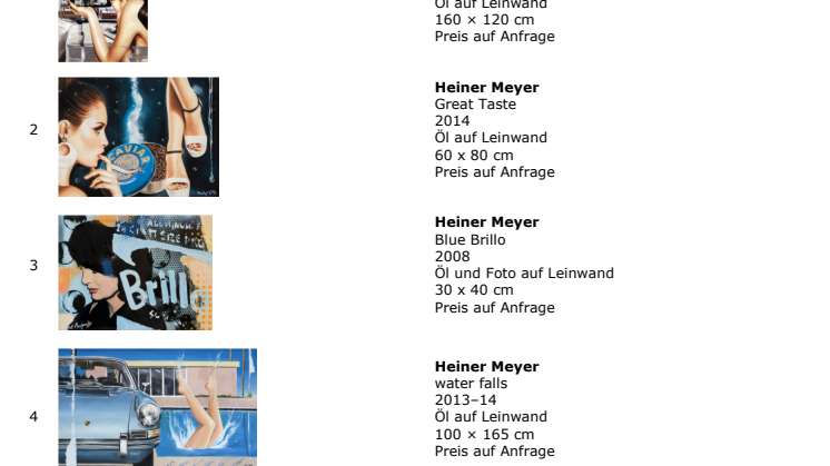 Ausstellungsliste