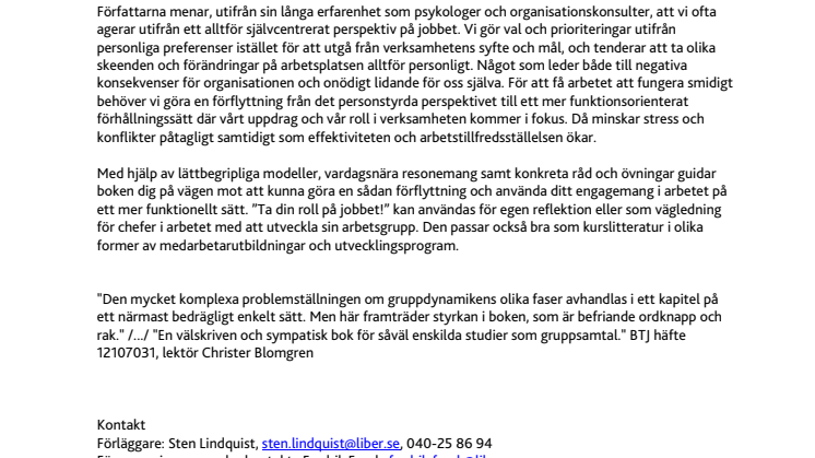 Använd din kompetens rätt – Ta din roll på jobbet! 