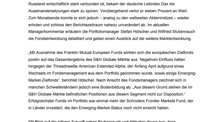 „Bewertungen am Aktienmarkt sind nicht euphorisch“