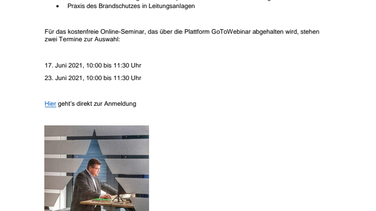 Online-Seminar "Brandschutz – Sichere Lösungen in der Gebäudetechnik" von Knauf und DOYMA