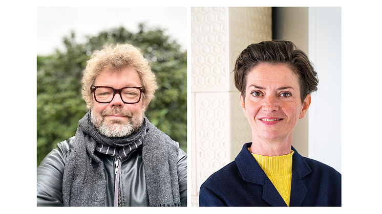 Morten Søndergaard (left) is the head curator of the 13th edition of MOMENTUM in Norway, which is the first biennale with new director Lise Pennington (right). Photos: Morten Søndergaard, Ingeborg Øien Thorsland.