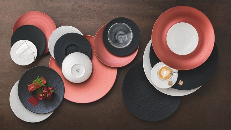 A slate look, copper accents and bold contrasts – the successful Manufacture Rock collection continues to grow
