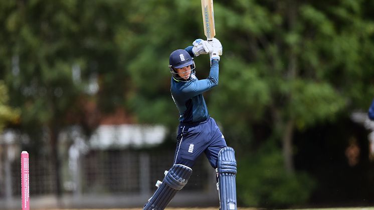 Liam O'Brien batting in the Vitality IT20 Tri-Series Final