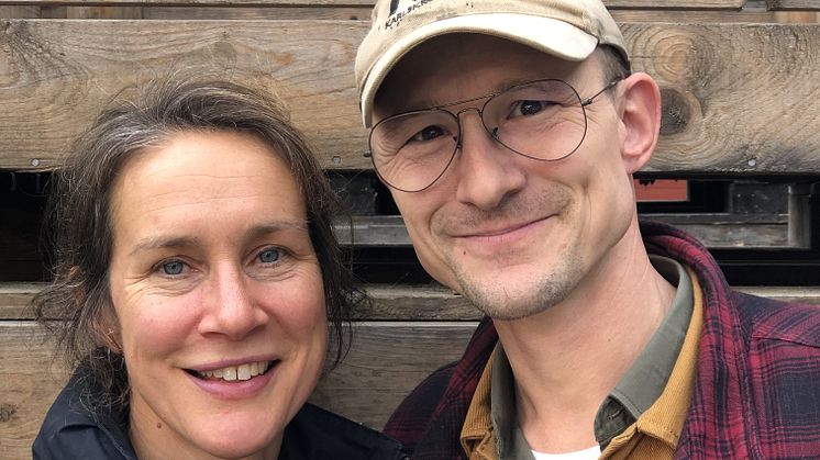 Märta och Kalle Johansson är bönder och fruktodlare och driver Karlskrona musteri.