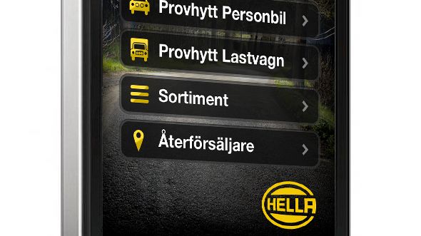 HELLA lanserar världens första App för extraljus