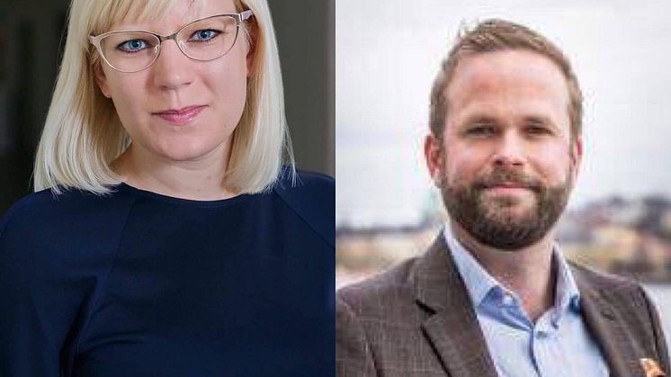Karin Ernlund (C) och Jonas Naddebo (C) 