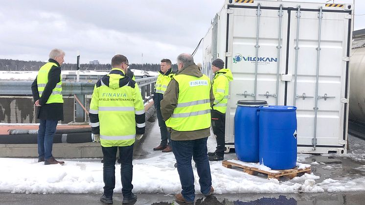 Pilotprojektet﻿ med glykolrening på Vantaa flygplats i Finland har avslutats med lyckat resultat!