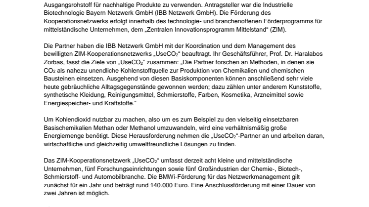 CO2 vernetzt – vom Klimaschädling zum gefragten Rohstoff