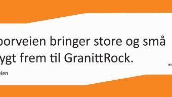 Sporveistoget tar deg til GranittRock! 