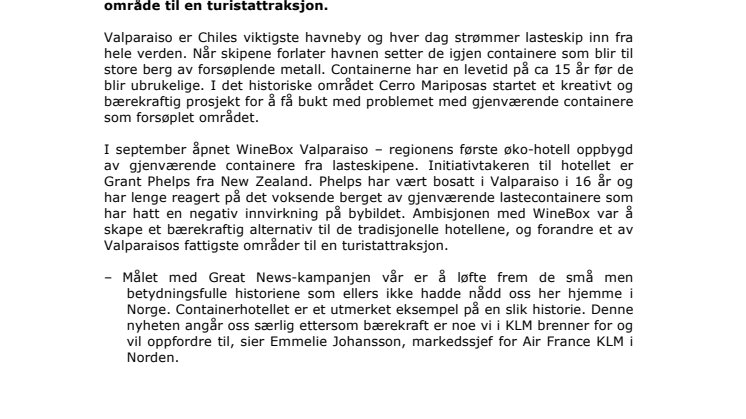 Øko-hotell bygget av containere fra lasteskip