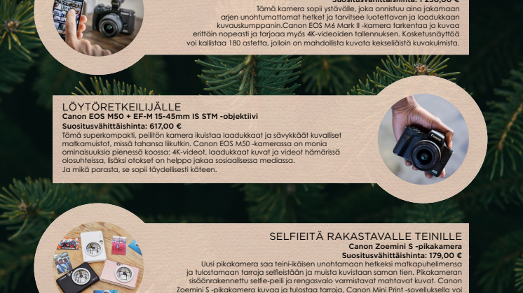 Parhaat kuvaamisen ja tulostuksen joululahjaideat 2019! 