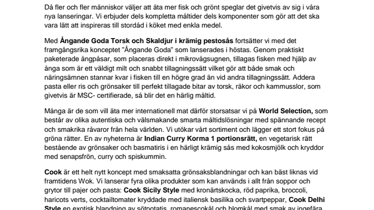 Findus förgyller frysdisken i februari 