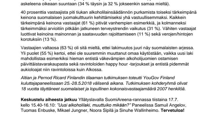 Tutkimus: Alkoholilakimuutos oli askel oikeaan suuntaan