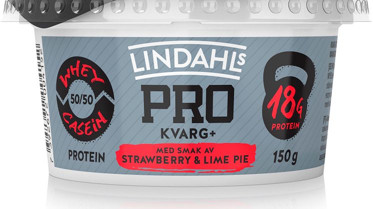Lindahls PRO Kvarg+ med smak av strawberry & lime pie