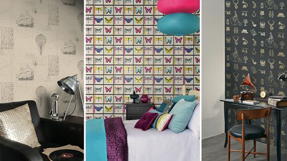 Tapetnyheter hos Happy Homes från InTrade med oväntade teman och spännande motiv
