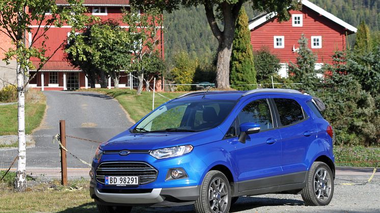 SMÅ-SUV I VINDEN: Det har vært en voldsom økning i etterspørselen etter Ford Ecosport i Europa. Også i Norge har nyheten fått en varm velkomst