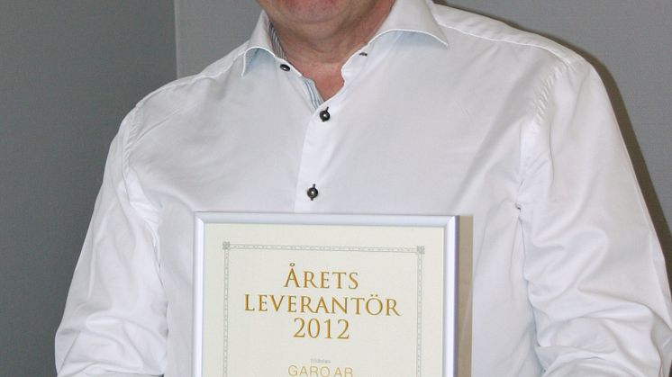 GARO AB årets leverantör 2012