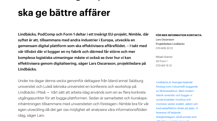 ​Utvecklad digital plattform ska ge bättre affärer