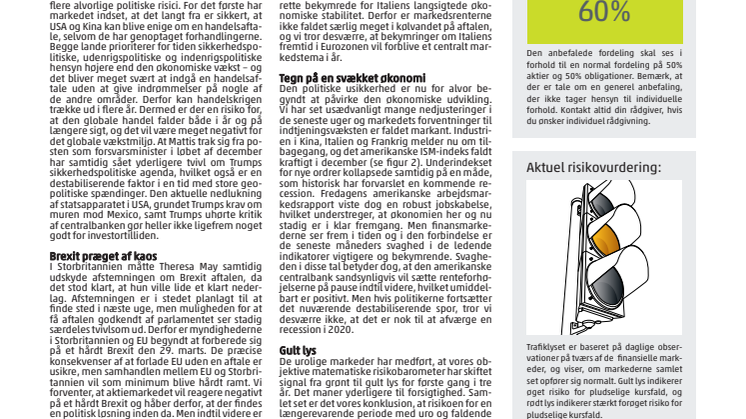Barometer: Risiko for fortsat aktieuro i de kommende måneder