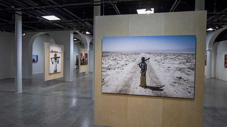 Sterke bilder som ble vist under utstillingen i Nobels fredssenter.