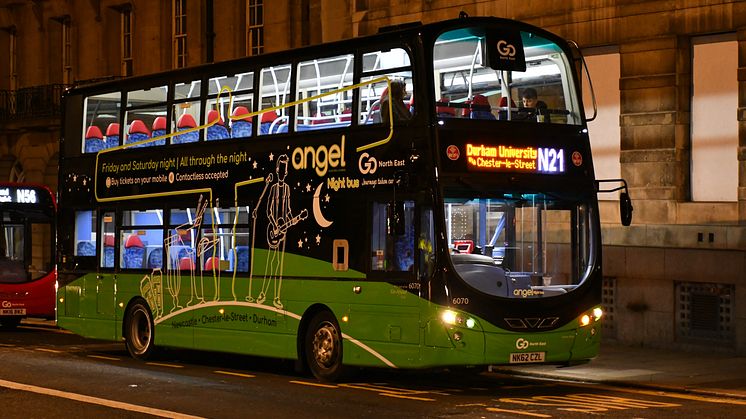 Go North East's N21 night bus service