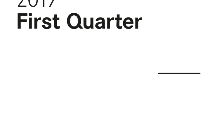First Quarter Results 2017 – Consolidated Financial Statements