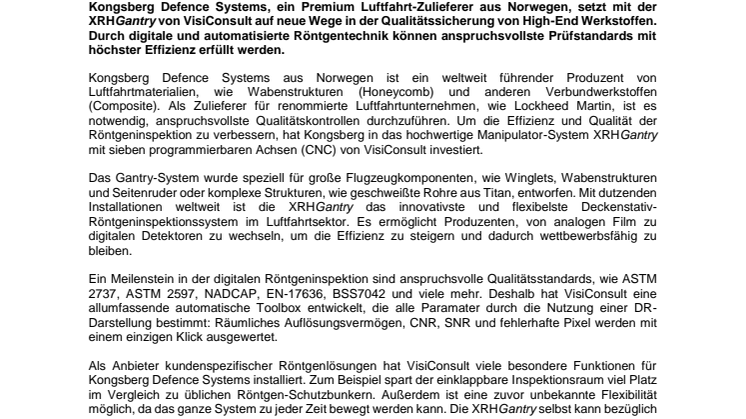 Innovative Prüfung von Verbundwerkstoffen in der Luftfahrt durch Röntgentechnologie