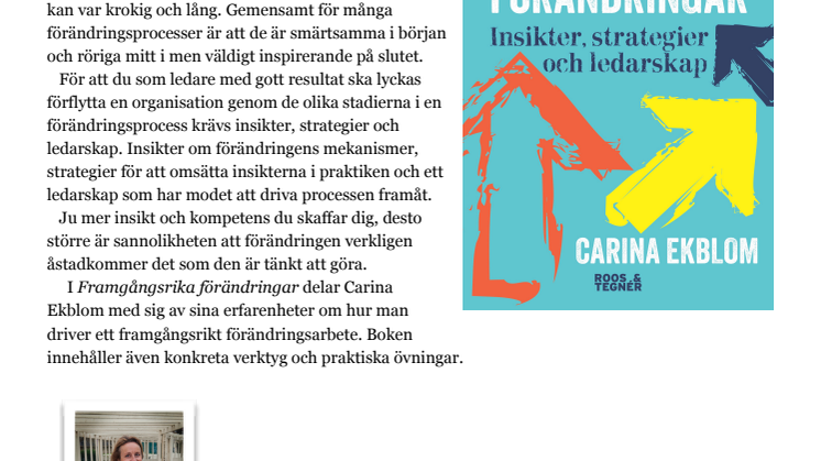 Carina Ekblom Framgångsrika Förändringar pressinfo