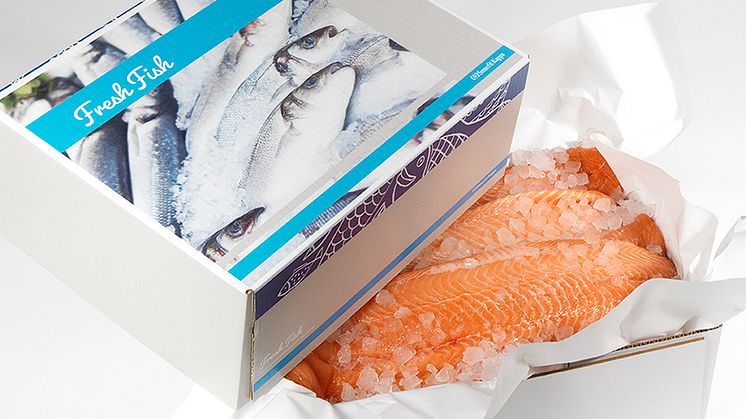 Fresh Fish Concept fra Smurfit Kappa holder fersk fisk kjølt under transport i 48 timer