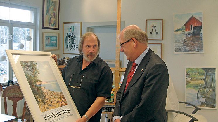 Landshövdingen uppskattar Johan Thunbergs konst