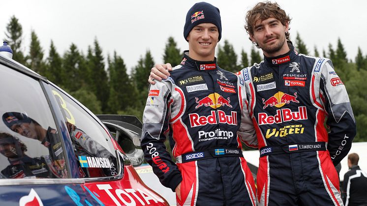 Teamförarna: Timmy Hansen och Timur Timerzyanov.