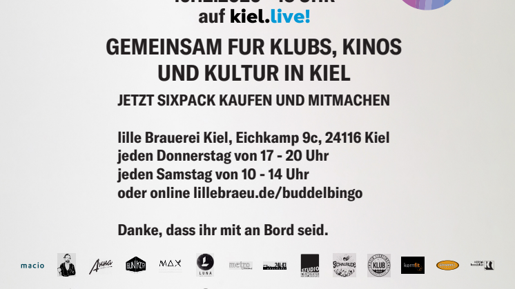 Buddelbingo Plakat Sponsoren