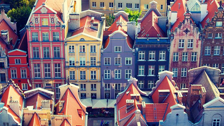 Gdansk takåsar. 