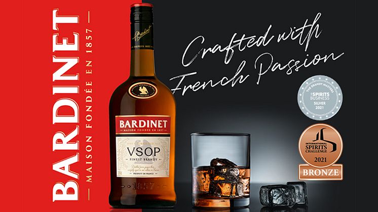 Hantverksbrandyn, Bardinet VSOP vinner internationella utmärkelser!