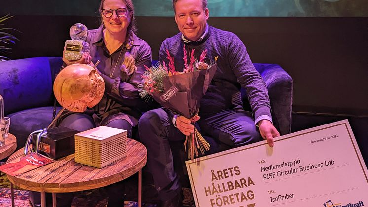 IsoTimber vinnare av Årets hållbara företag på Guldgalan!
