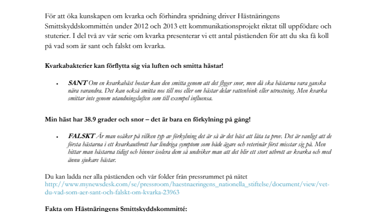 Vet du vad som är sant och falskt med kvarka?