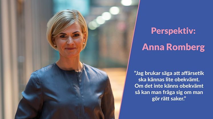 Perspektiv: Anna Romberg – Om affärsetik och sambandet mellan etik och korruptionsskandaler