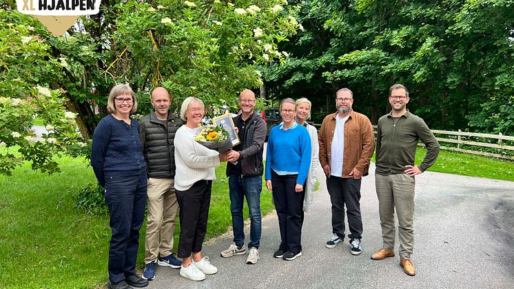 Från vänster, Susanne Thorsson, Thomas Pettersson, Karin Delin, Niklas Larsson, Frida Lundin, Emma Boysen, Emil Veijalainen och David Svensson.