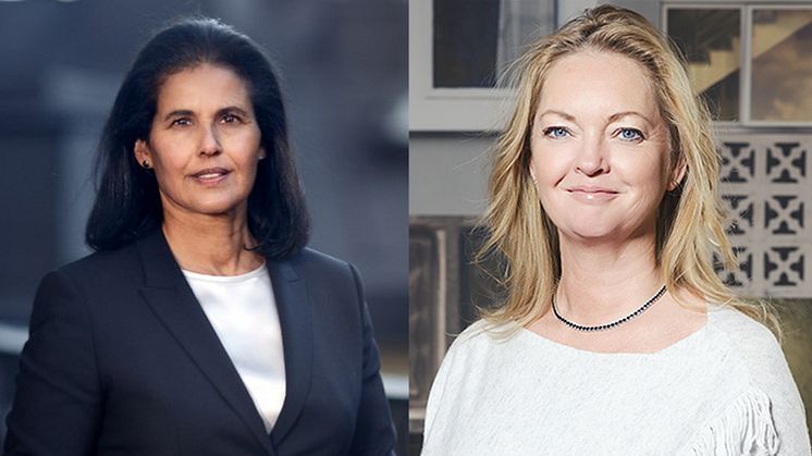 Anne von Perner (tv, fotograf Björn Qvarfordt) och Carolina Taube Persson (th, fotograf Felix Frank)
