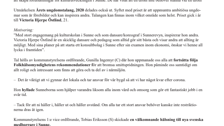 Karin och Marc Broos fick kulturpriset till Göran Tunströms minne