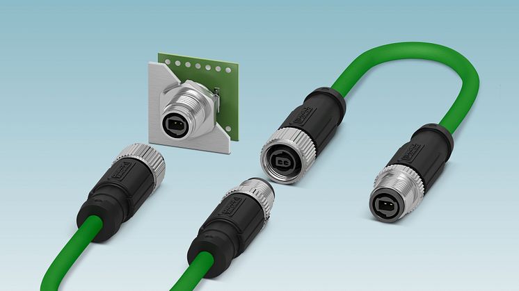 DC-  PR5461GB-M12 connectors for Single Pair Ethernet (10-22)