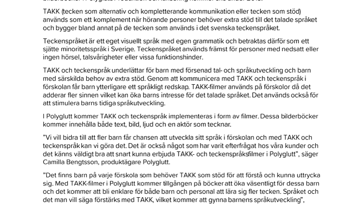 TAKK- och teckenspråksfilmer i Polyglutt
