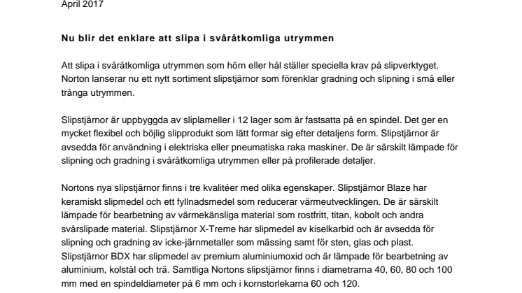 Nu blir det enklare att slipa i svåråtkomliga utrymmen
