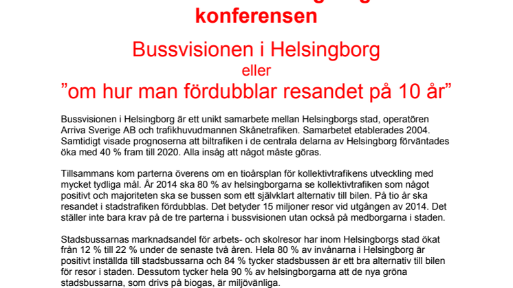 Välkommen till Helsingborg och konferensen