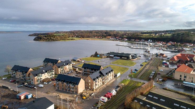 Luftfoto, Mariager Havn