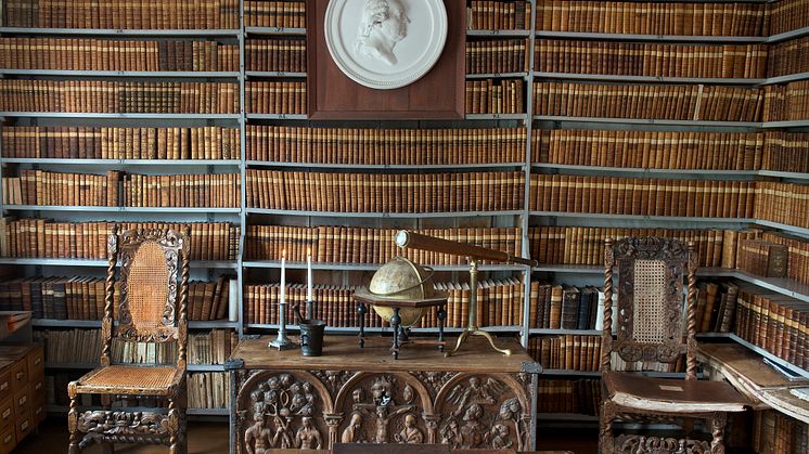 Claes de Frietzckys bibliotek på Säbylund.   Fotograf: Ulla-Carin Ekblom.