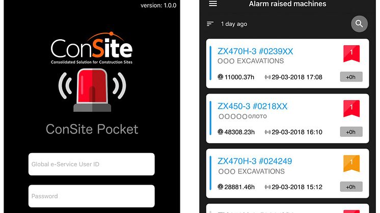ConSite Pocket App Foto: Hitachi