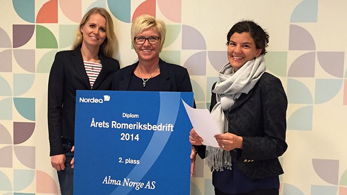 Alma Norge AS kåret til 2. plass av Årets Romeriksbedrift 2014